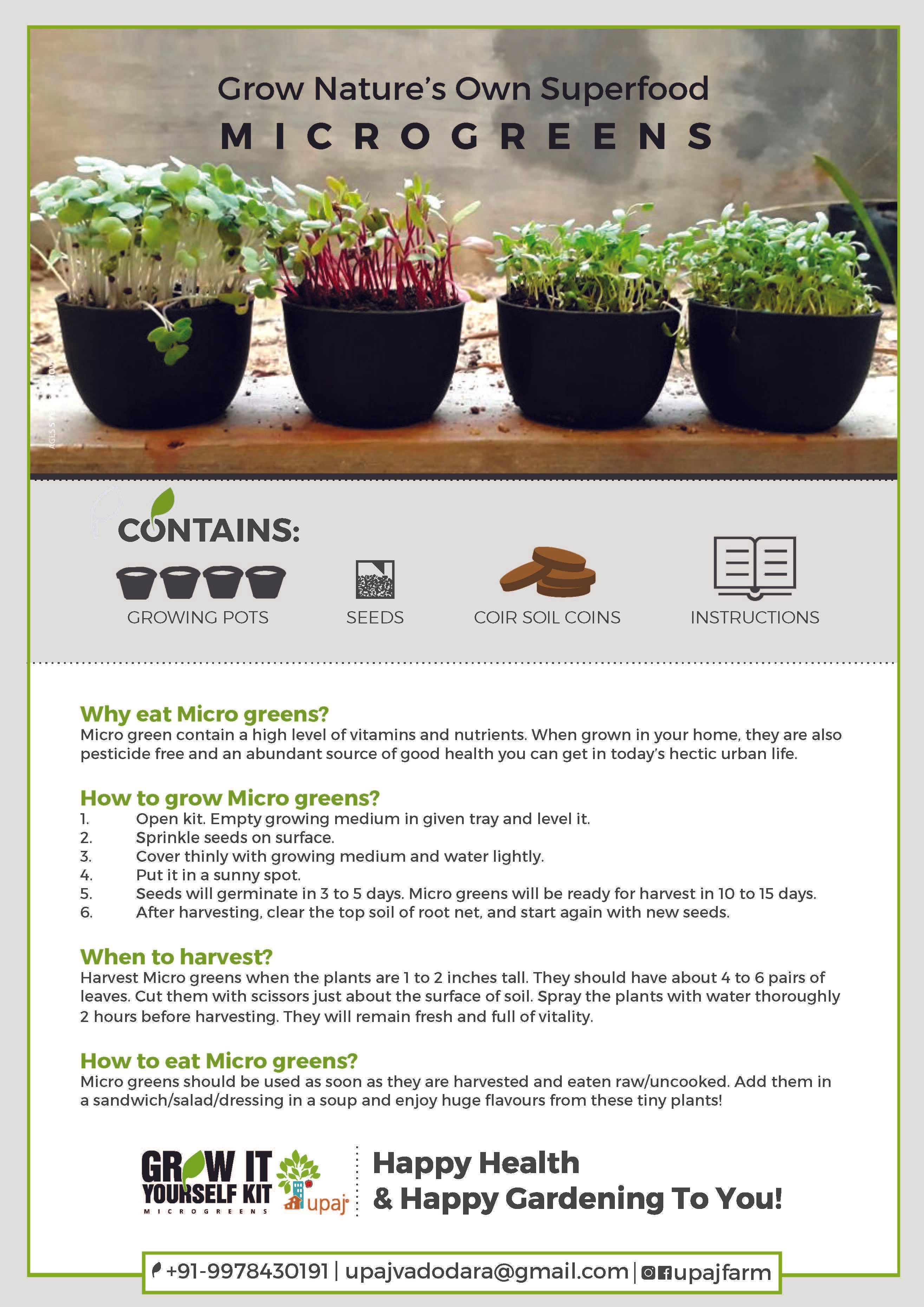 MICROGREENS GIY KIT